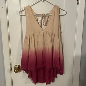 NWT Umgee sleeveless babydoll top!